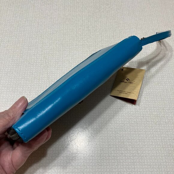 NWT Patricia Nash Turquoise Leather Edeline Wristlet/Wallet - Picture 4 of 10